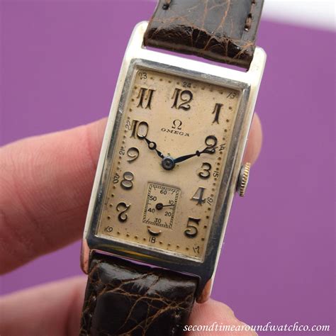 omega rectangular watch|vintage omega chronograph watches.